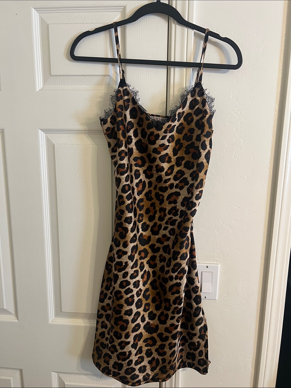 Inspired Hearts Leopard Slip Dress - Brown & Black
